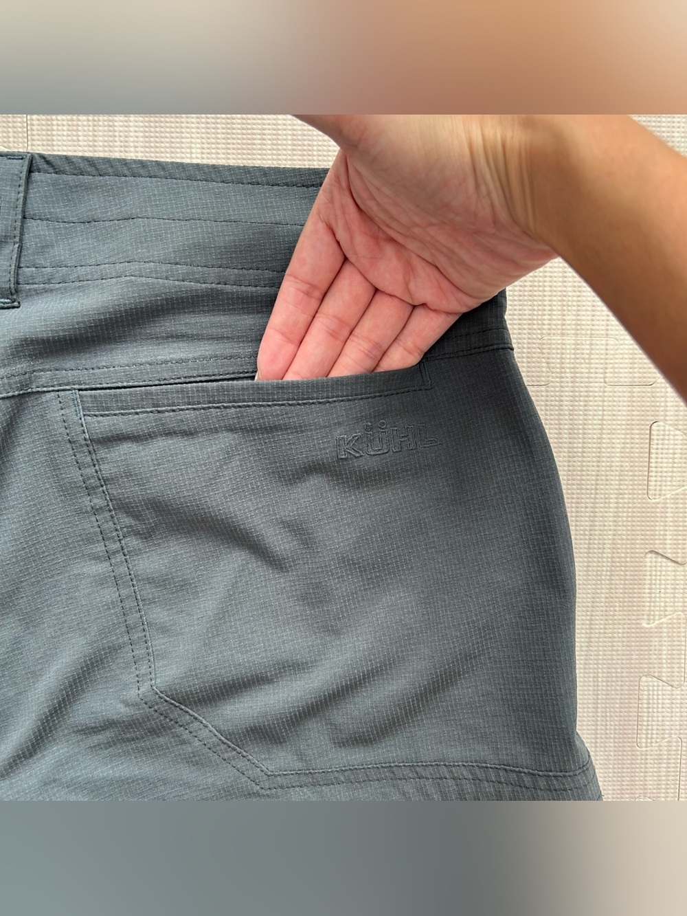 Kuhl Men's Silencr Kargo Gray Outdoor Shorts. Sz 32. UPF 50 - Picture 8 of 15
